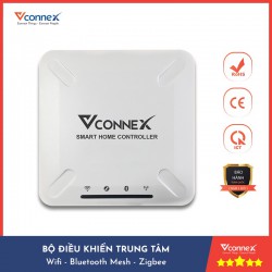 Bộ điều khiển trung tâm nhà thông minh Vconnex Gateway, tích hợp Wifi, Bluetooth, Mesh, Zigbee, dễ lắp đặt kết nối